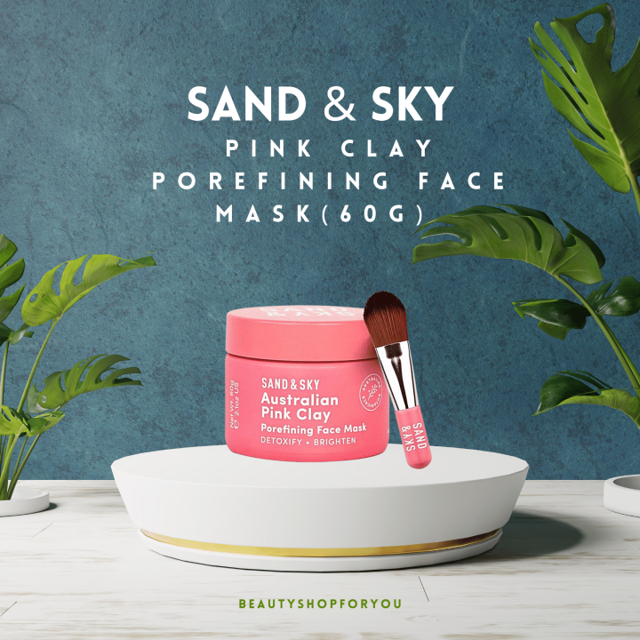 Sand And Sky Australian Pink Clay Porefining Face Mask 60g Lazada