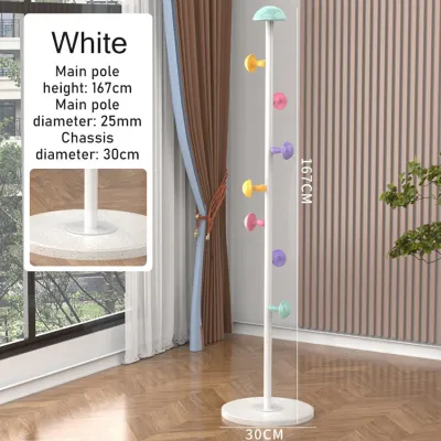 Stand Hanger Gantungan Topi Baju Tas Model Jamur Warna Warni Multifungsi Rak Besi Gantungan Baju Anak