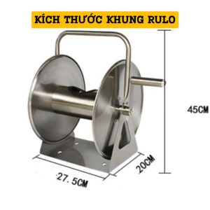 Khung rulo inox G1 lionking cuộn dây tưới cây rửa xe... lên đến 40m
