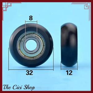 [The Cici Shop] 1PC 608 ZZ 8x32x12mm 608ZZ Package Plastic Nylon Wrap POM Line Wire Rope Bearing Pulley Plastic Wheel