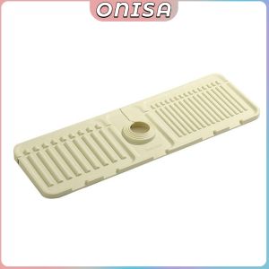 Faucet Splash Guard Mat Plastic Sink Drain Pad Sink Splash Catcher Countertop Protector Mat Kitchen Gadgets