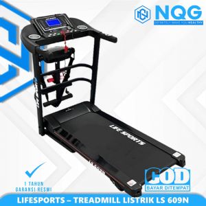 NQG - New Alat Olahraga Walking Pad Fitness Gym Treadmill Elektrik Lifesports LS 609 N