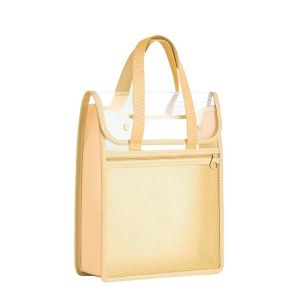 A5TG PP Túi lưu trữ hồ sơ Trong suốt Lớp đôi Sổ tay cầm tay trong suốt Cặp hồ sơ cầm tay Di động Túi lưu trữ tài liệu Sử dụng văn phòng