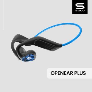 SOUL Open Ear Plus Air Conduction Earphone IPX5 Lightweight Sport Headset Bluetooth Blue