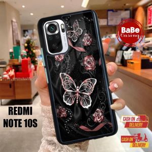 Casing Redmi Note 10s Terbaru Case Kupu Kupu Redmi Note 10s Hardcase Softcase Premium Glosy Terlaris Termurah