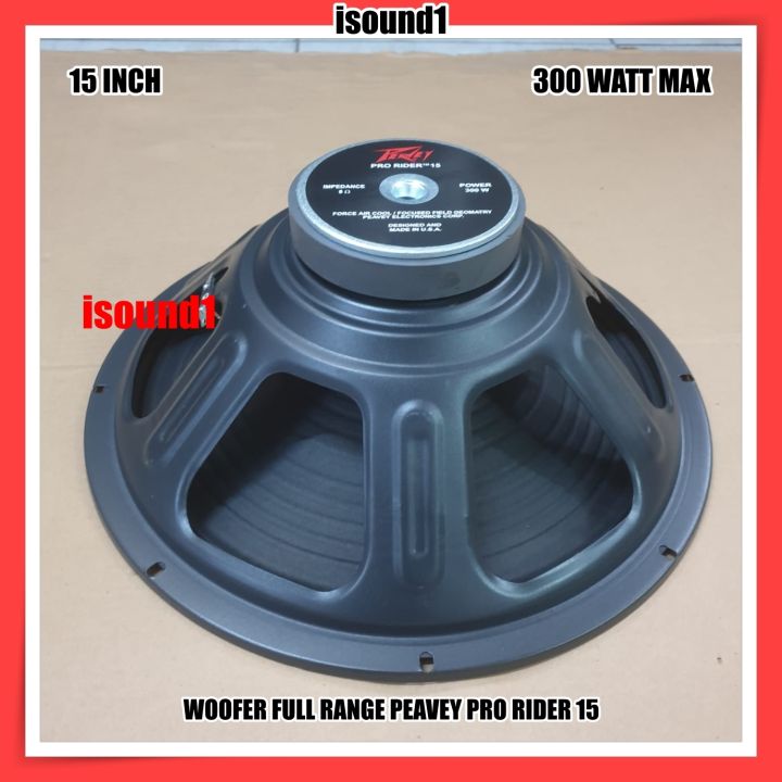 SPEAKER PEAVEY 15 INCH PRO RIDER 15 FULLRANGE 2 VARIAN 300 WATT