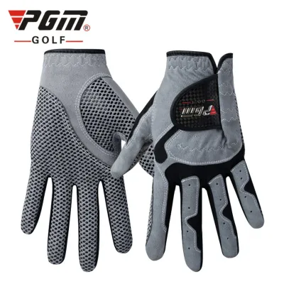 PGM Golf microfiber breathable comfortable cloth men hand glove with sweat vents anti-slip particles ST017