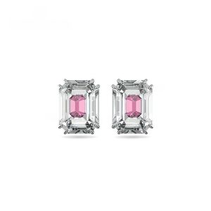 925 Sterling Silver Swarovski Swan Earrings with Stones Luxurious Birthday Gift