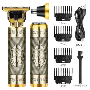 DECINIEE T9 Mini Hair Clipper Professional Barber Beard Trimmer for Men Low Noise Rechargeable Carving Hair Cutting Machine