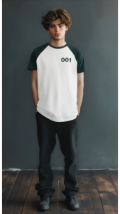 ⚡ส่งไว⚡ [งานสกรีน] เสื้อยืด Squid Game ซีซั่น 2 – หมายเลข 456 และ 001 เสื้อคอสเพลย์เด็กและผู้ใหญ่ แขนสั้นสุดเท่ squid game season 2 100 million won to usd