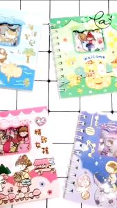 Quyển sổ lò xo gồm 10 tờ stickers siêu cute