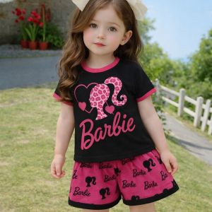 Baju Anak Setelan Barbie Lucu | Outfit Harian Anak Perempuan Ready Usia Anak 3 Bulan-5 Tahun Terbaru