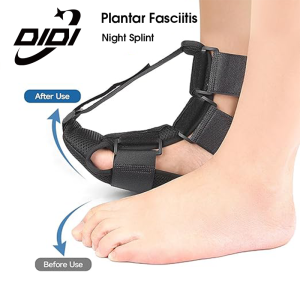 DIDI 1Pcs Plantar Fasciitis Night Splint Achilles Tendonitis Support with A Pair of Plantar Fasciitis Compression Stockings Adjustable Orthopedic Foot Support Relieve Foot Pain