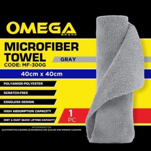 OMEGA MICROFIBER TOWEL PREMIUM MULTIPURPOSE STRONG ABSORPTION EDGELESS POLYAMIDE-POLYESTER