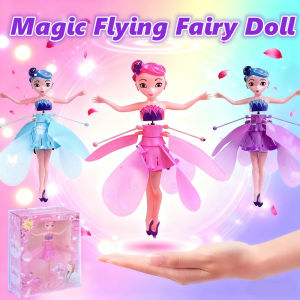 Flying Princess Doll Toy Flying Fairy Magical Wings Induction Infrared Control Flying Kids Toy Gift