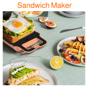 Sandwich Maker Pressure Toaster Sanwen Cure Heating Pressure Bake Toaster Light Breakfast Machine
