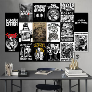 POSTER DINDING AESTHETIC DEMOKRASI DESAIN ACAB 1312 KUALITAS PREMIUM STIKER DEKORASI DINDING - SC113