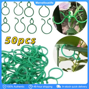 50Pcs 8 Word Buckle Vine Tying Clips Plastic Plant Binding Fixed Cable Tie Plant Climbing Wall Clips Garden Plant Holder