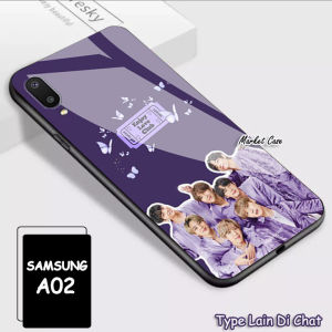 Softcase Kaca / Glass Case Samsung A02 KPOP [MK316] - Case Lucu - Case Hp - Casing Handphone - Case Kece - Casing Handphone Samsung A02 - Case Handphone Samsung A02 - Sarung Hp - Case Samsung A02 -  Pelindung Hp Samsung A02-Case Motif Samsung A02 (COD)