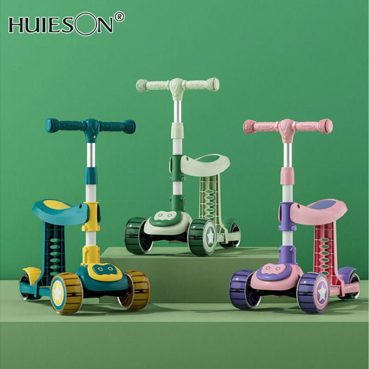 【Huieson】New Children's Skateboard with Seats for Sitting and Sliding ...