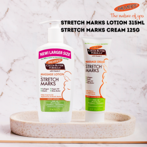 Palmers Cocoa Butter Stretch Marks Massage Cream (125g) and Lotion (315ml) Bundle