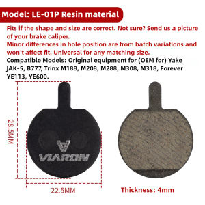  Bicycle Disc Brake Pads for B777/M355/375/395/446/447/525/535 Semi-Metal Kevlar High-Performance FiberWaterproof Braking 