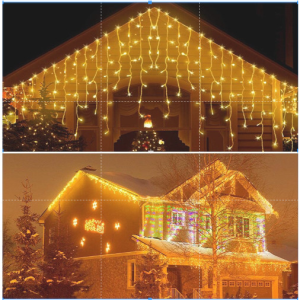 Preferred Easter Decor Curtain Fairy String Lights Eaves Decor Outdoor Curtain Wedding Party