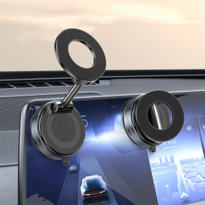 Kebidumei Electric Vacuum Adsorption Car Phone Holder 360° Rotation Strong Magnetic Stand For Phone12-16  Smartphone