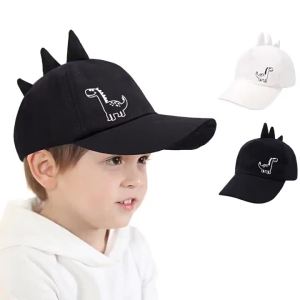 New Dinosaur Baseball Caps For Children Summer Solid Sunhat Boys Girls Cute Cartoon Snapback Cap Kids Hip Hop Beach Fishing Hats