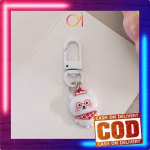 AI-C1443 Gantungan Kunci Resin Beruang Putih Ganci Charm Phone Serbaguna / Gantungan Kunci Bear Lucu