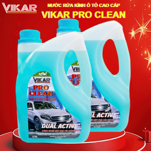 Combo 2 can Nước Rửa Kính Ô Tô Cao Cấp Vikar 2.75L dung dịch vệ sinh kính chắn gió ô tô Vikar Pro Clean 2.75L