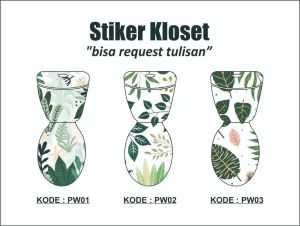 Stiker Kloset Duduk Toilet Motif 12