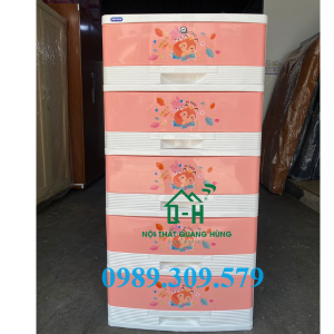 TỦ NHỰA DUY TÂN 5 TẦNG ĐẠI KIỂU CAO CÂP GIAO NHANH HCM