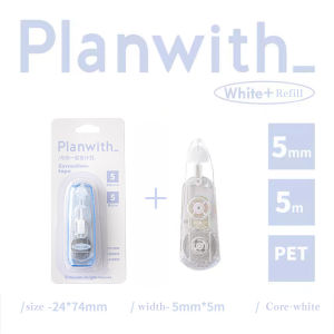 Silent Correction Coating Tape 5mm*5m Large Capacity Retractable Inner Core School Supplies 修正带