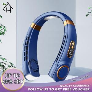 【New Arrival】 Portable Handheld Fan with Bladeless Technology 5-Speed USB Rechargeable Neck Fan for Outdoor and Office Use