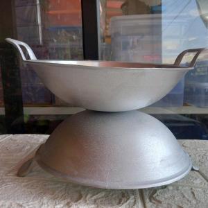 WAJAN ANTI LENGKET NO 10 CEKUNG TEBAL ALUMINIUM COR GRATIS SODET KAYU