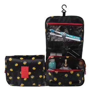 HomiesTrends  Waterproof Polyester Cosmetic Bags Makeup Storage Bathroom Organizer Novation Bag Custom Travel Hanging Toiletry Bag