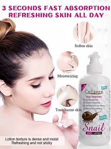 500G Snail Collagen with Glutathione Spf 100 PA+++ Body Lotion 500ML Collagen Whitening Body Lotion Effective Permanent Whitening Anti-Wrinkle Anti Aging Body Lotion