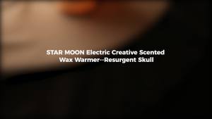 STAR MOON Halloween Wax Melt Warmer Ceramic Skull Scentsy Wax Warmer for Scented Wax Melts Electric Wax Melter Warmer for Candle & Fragrance Cubes