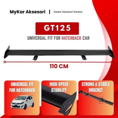 Universal Car Racing GT Spoiler Powder Coated Aerodynamics Design Aluminum Rear Trunk GT Wing Spoilers (EASY TO INSTALL) Suitable For ALL CARS
