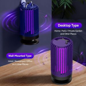 AZDH Foldable Mosquito Killer Lamp Durable Silence Mosquito Killer Insect Killer Portable Electric Fly Traps Travel