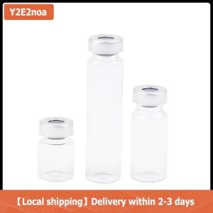 【Local shipping】 10 Pack 5 10 20ml Sealed Sample Vials Transparent Glass Vials With Self Healing Injection Port