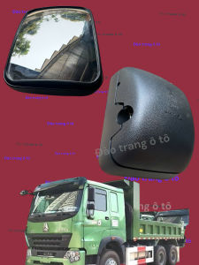 Gương 739P howo gương dưới 16x22 gương phụ dưới lắp cho xe ô tô howo đầu kéo gương chiếu hậu