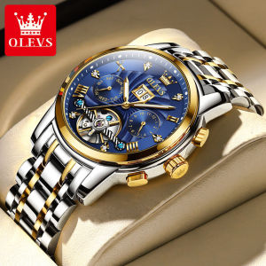 OLEVS Mens Watch Automatic Authentic Business High-End Waterproof Mechanical Luminous Stainless Steel Watch For Men Original