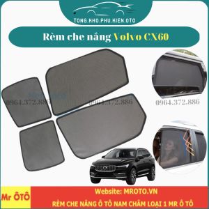 Rèm che nắng xe Volvo XC60 XC90 - Hàng Loại 1 vải dày chống nắng tốt dễ lắp đặt vừa khít - Có hít nam châm