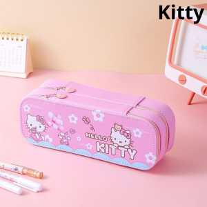 MIKADO - KP194 TEMPAT PENSIL KOTAK PENSIL SEKOLAH KOTAK PENSIL ANAK KOTAK PENSIL PENYIMPANAN BESAR KOTAK PENSIL BESAR DOUBLE ZIPPER PENYIMPANAN ALAT TULIS SEDERHANA BERKAPISITAS BESAR TAS PENSIL SISWA BERPENAMPILAN TINGGI KOTAK PENSIL LUCU KUROMI SANRIO