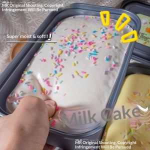Rosy Recess Ultra Soft Slow-Rebound Cake Squishy Toy - Relaxing Stress Relief with Realistic Texture and Colorful Sprinkles