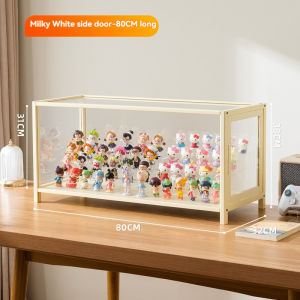 Toys Showcase Clear Display Rack Display Box Wood Acrylic Storage box Anime Figure Blind Box