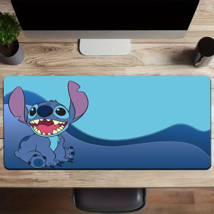 Stitch Computer Mat 1pc Stitch Large Mouse Pad Computer pat Anti slip Desk Mat Gaming mat ...