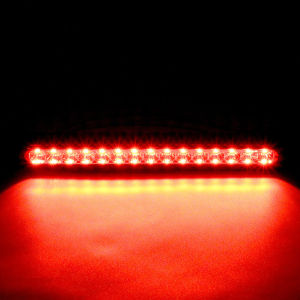 HOL Littlegroot 25CM 15 LED Red Sealed Trailer Truck RV Stop Tail Rear Brake Turn Light Ba